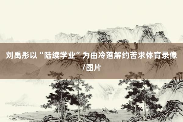 刘禹彤以“陆续学业”为由冷落解约苦求体育录像/图片