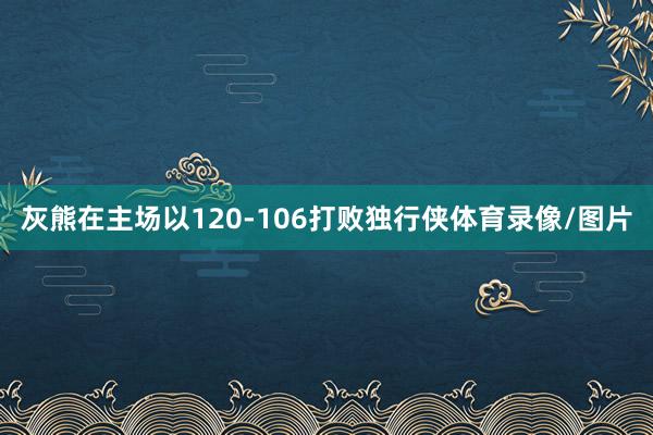 灰熊在主场以120-106打败独行侠体育录像/图片