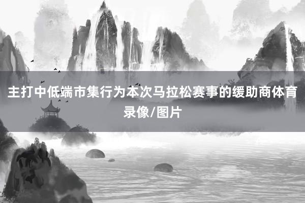 主打中低端市集行为本次马拉松赛事的缓助商体育录像/图片