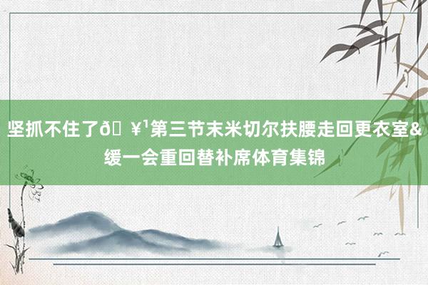 坚抓不住了🥹第三节末米切尔扶腰走回更衣室&缓一会重回替补席体育集锦