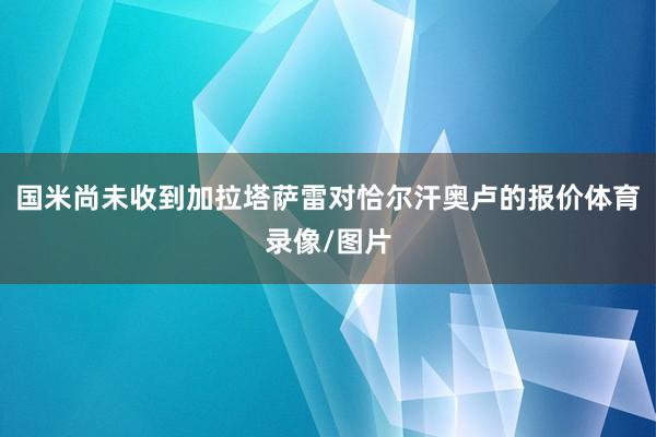 国米尚未收到加拉塔萨雷对恰尔汗奥卢的报价体育录像/图片