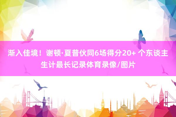 渐入佳境!谢顿·夏普伙同6场得分20+ 个东谈主生计最长记录体育录像/图片