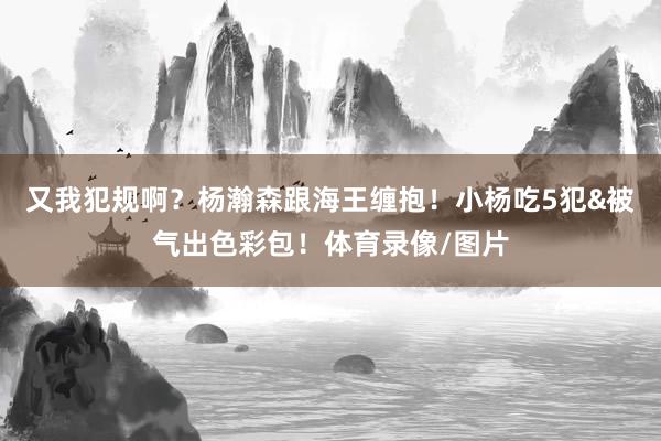 又我犯规啊？杨瀚森跟海王缠抱！小杨吃5犯&被气出色彩包！体育录像/图片