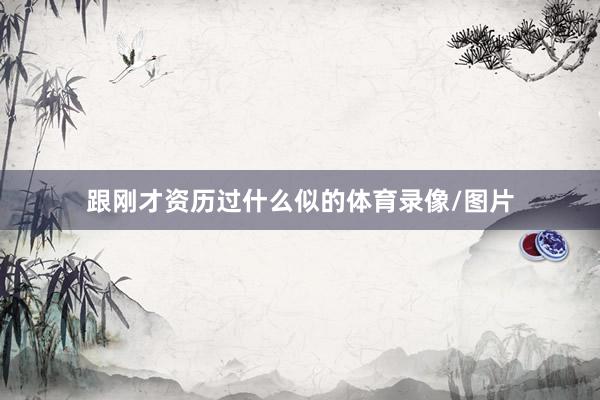 跟刚才资历过什么似的体育录像/图片