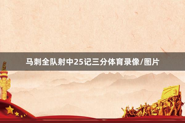 马刺全队射中25记三分体育录像/图片