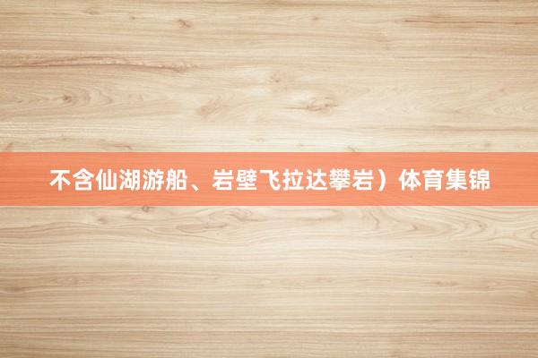 不含仙湖游船、岩壁飞拉达攀岩）体育集锦