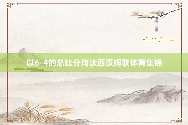 以6-4的总比分淘汰西汉姆联体育集锦