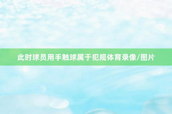 此时球员用手触球属于犯规体育录像/图片