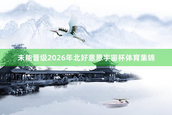 未能晋级2026年北好意思宇宙杯体育集锦