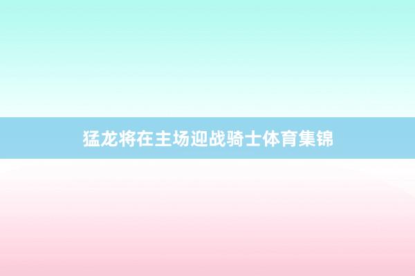 猛龙将在主场迎战骑士体育集锦