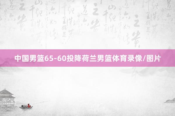 中国男篮65-60投降荷兰男篮体育录像/图片