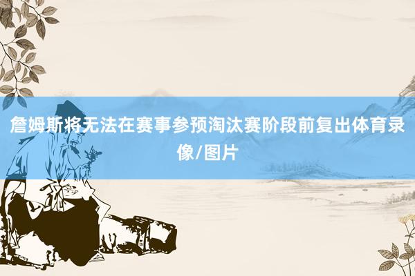 詹姆斯将无法在赛事参预淘汰赛阶段前复出体育录像/图片