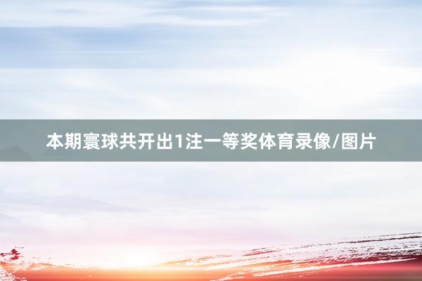 本期寰球共开出1注一等奖体育录像/图片